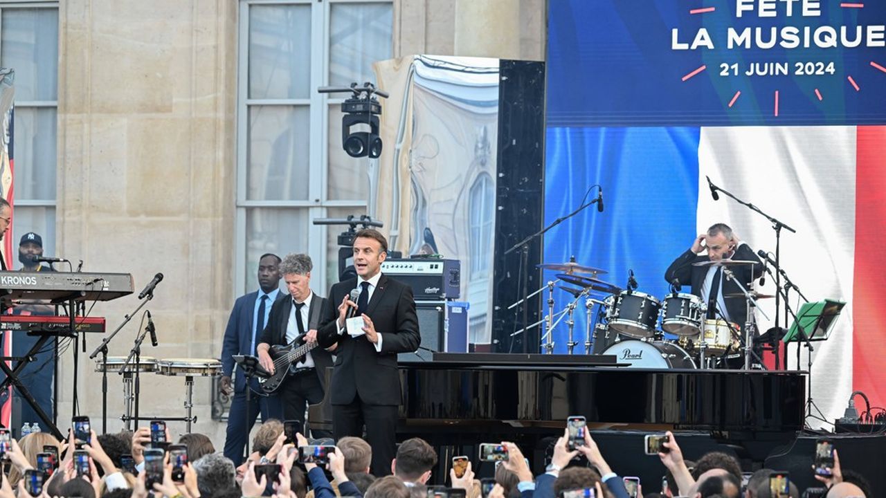 Macron appelle à la responsabilité lors de la Fête de la Musique